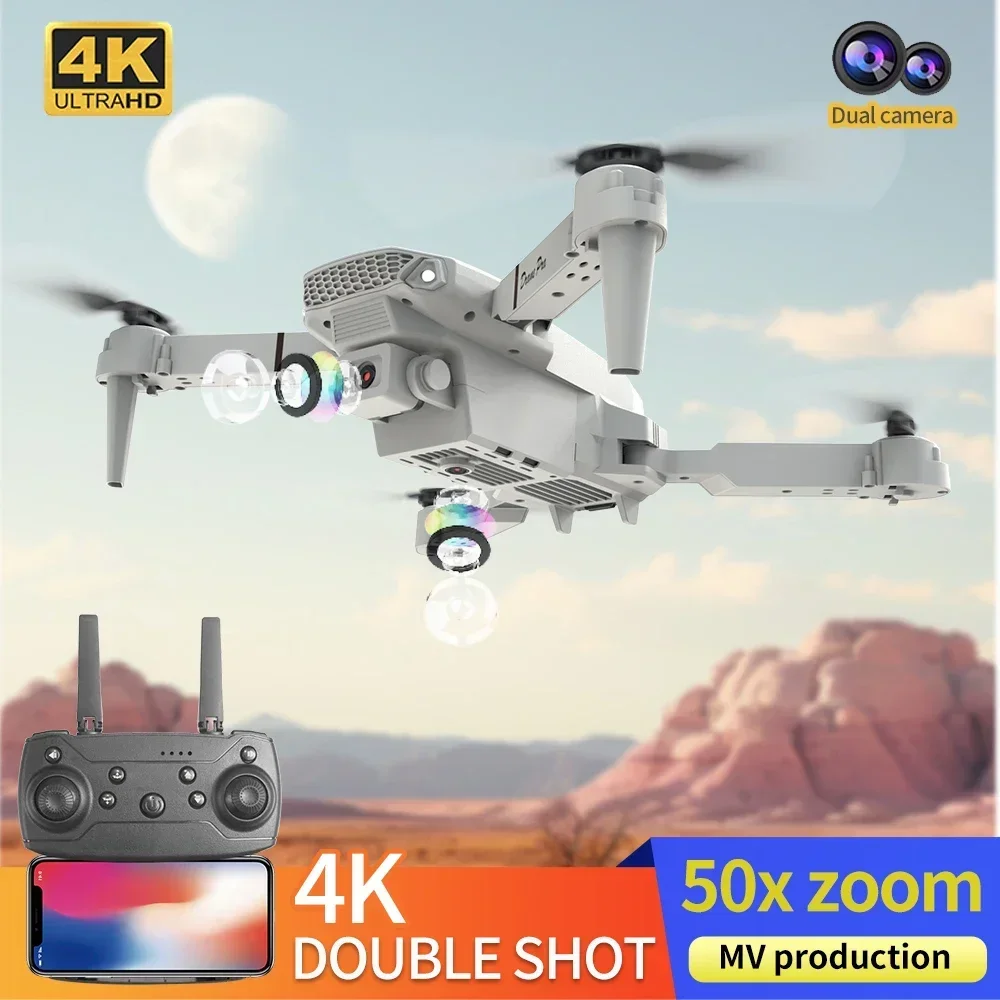 Mini drone dobrável E88 com câ - Eachine Drone E58 avaliação e preço
