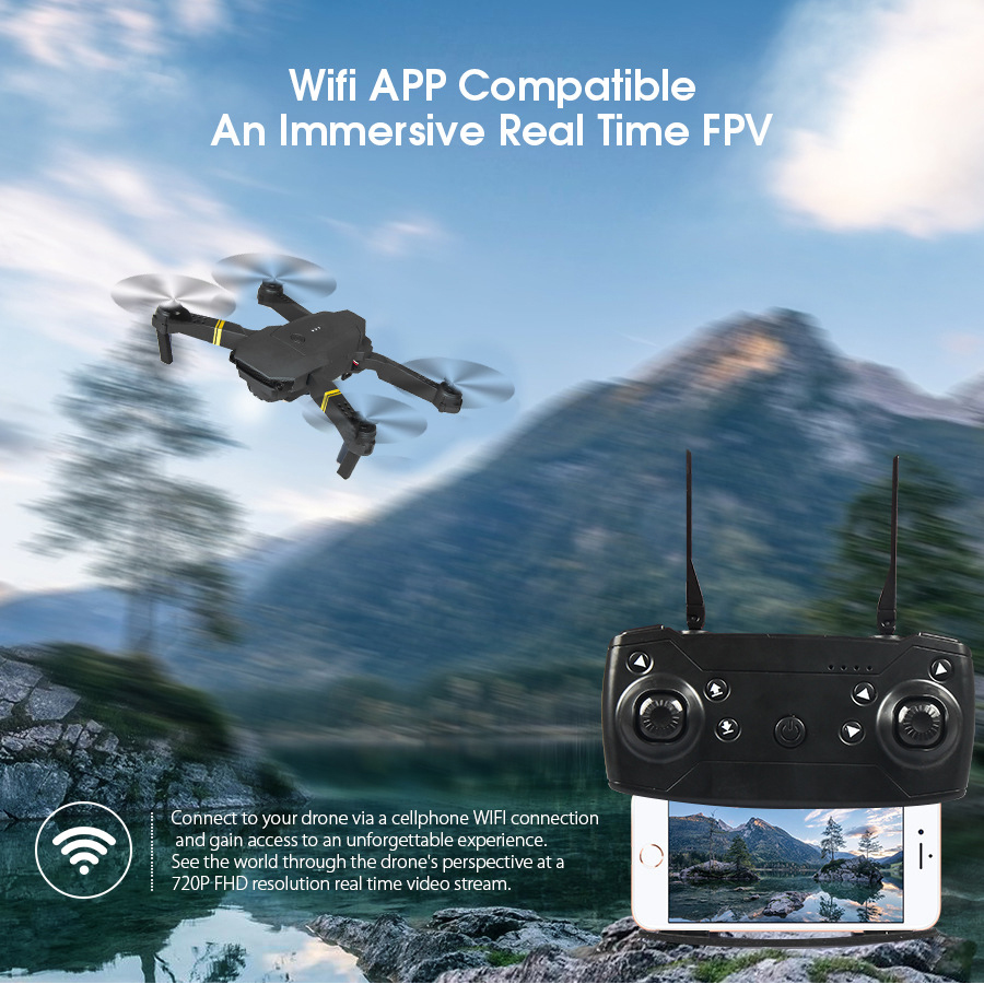 Nova fotografia aérea profissi - Eachine Drone E58 avaliação e preço